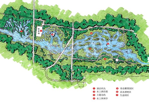北京昌平东沙河滨水主题公园景观方案设计