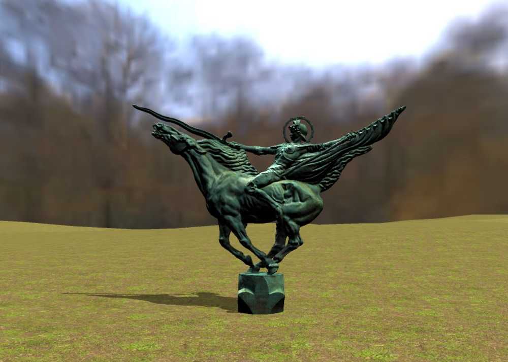 西方古典雕塑虚拟展推介系列-骑马的希腊女战神